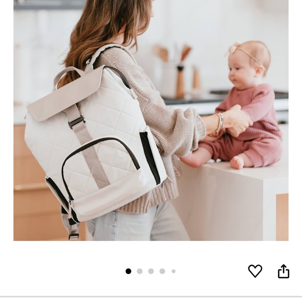 Paper clip diaper JOJO backpack in color mushroom. Brand new in box
